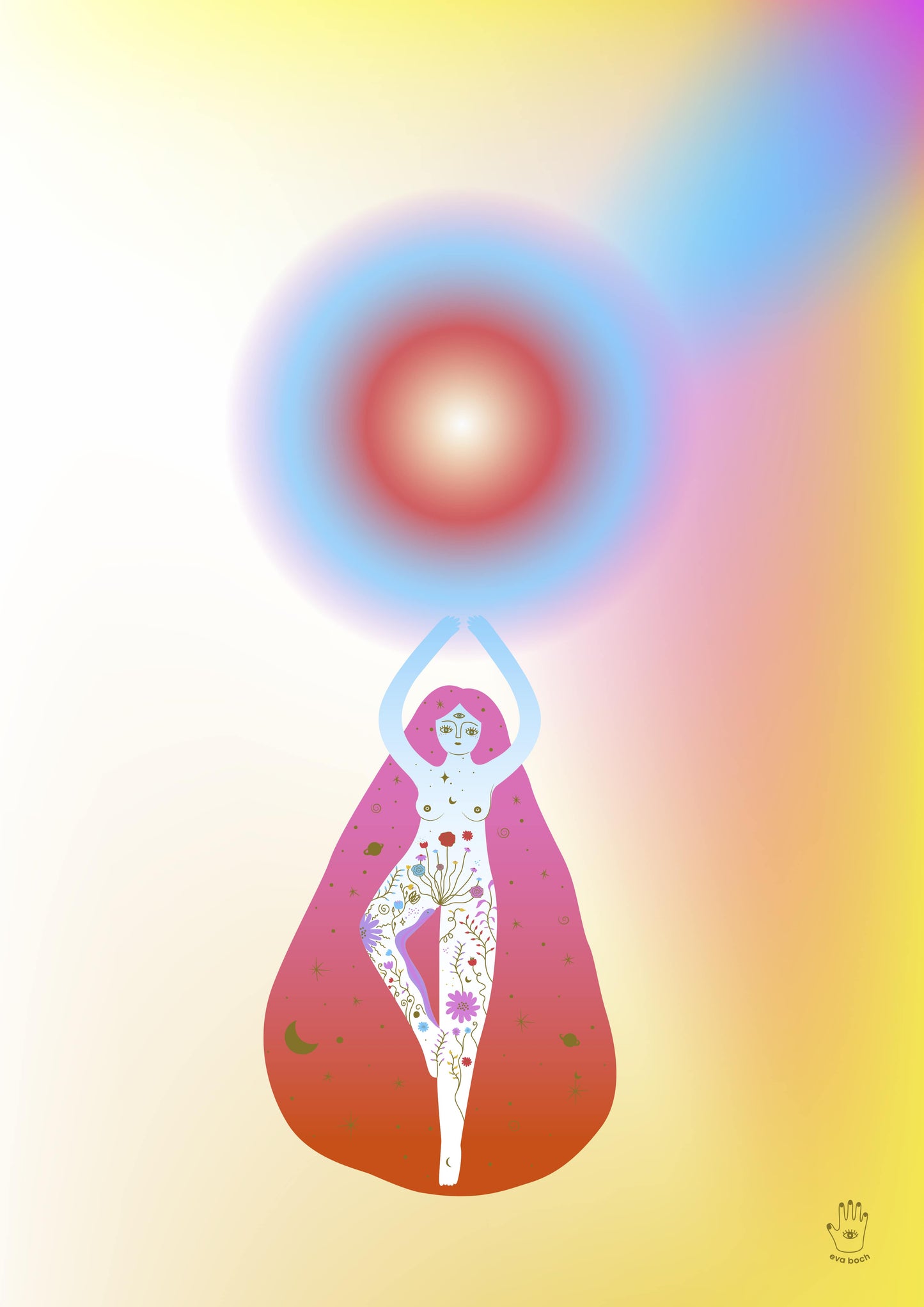 Intuition Power Art Print, Wall Art Print, Poster, Illustration