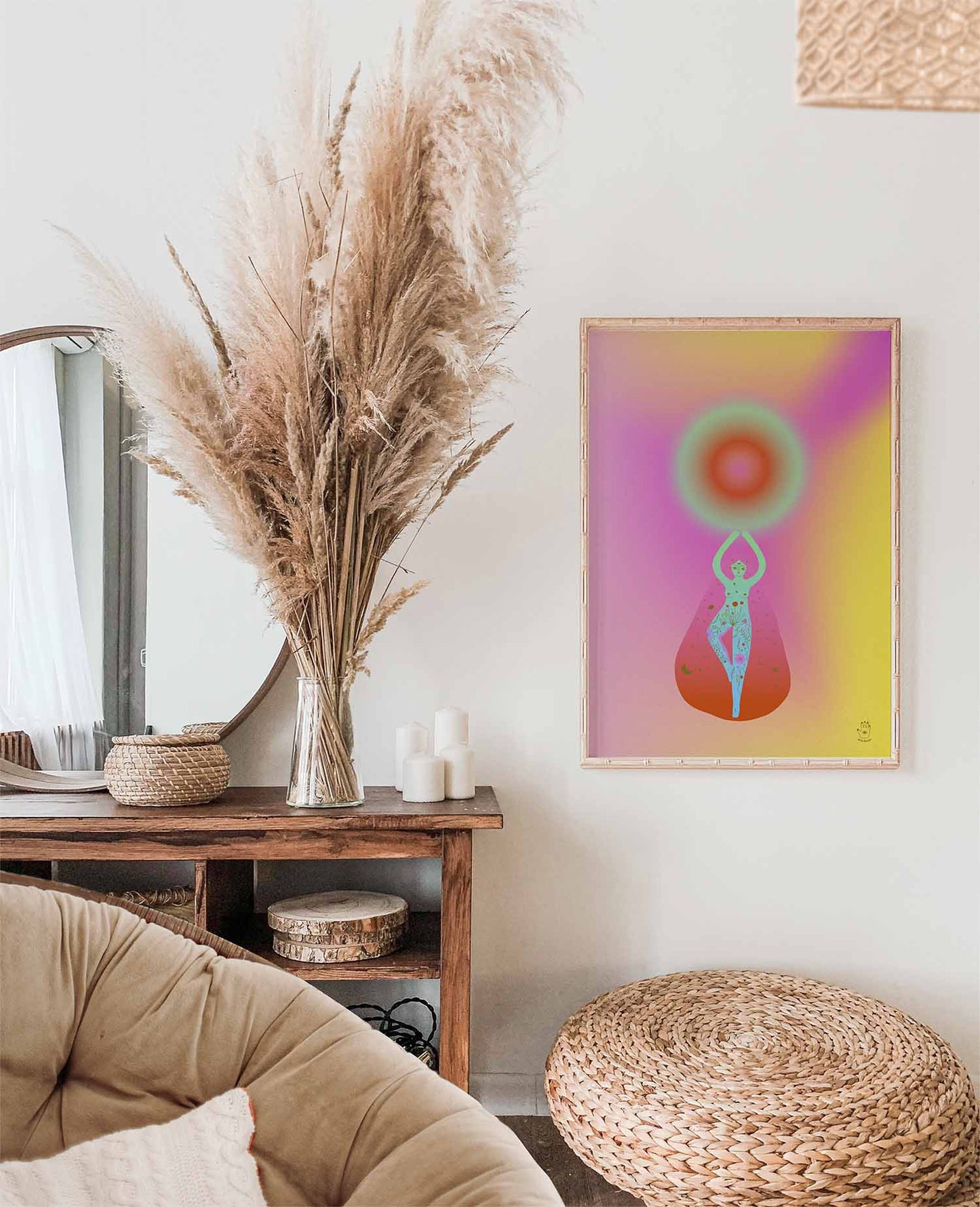 Colourful Intuition Power Art Print, Wall Art Print, Poster, Illustration