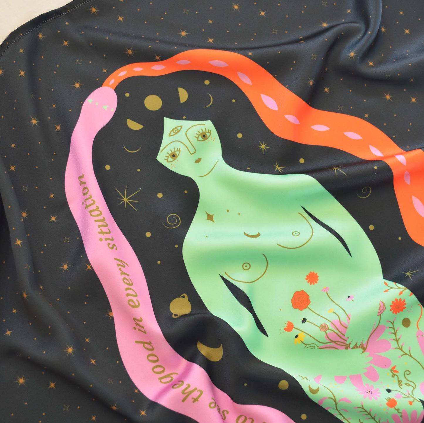 Cosmic Goddess Altar Tarot Reading Cloth