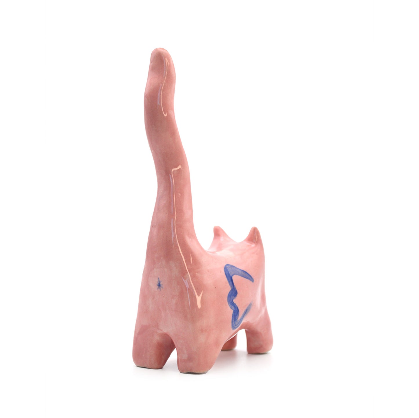 Guardian Cat Ring Holder, Ceramic Cat Figurine