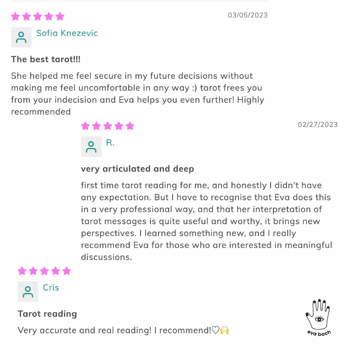 30-Minute Tarot Reading with Eva Boch