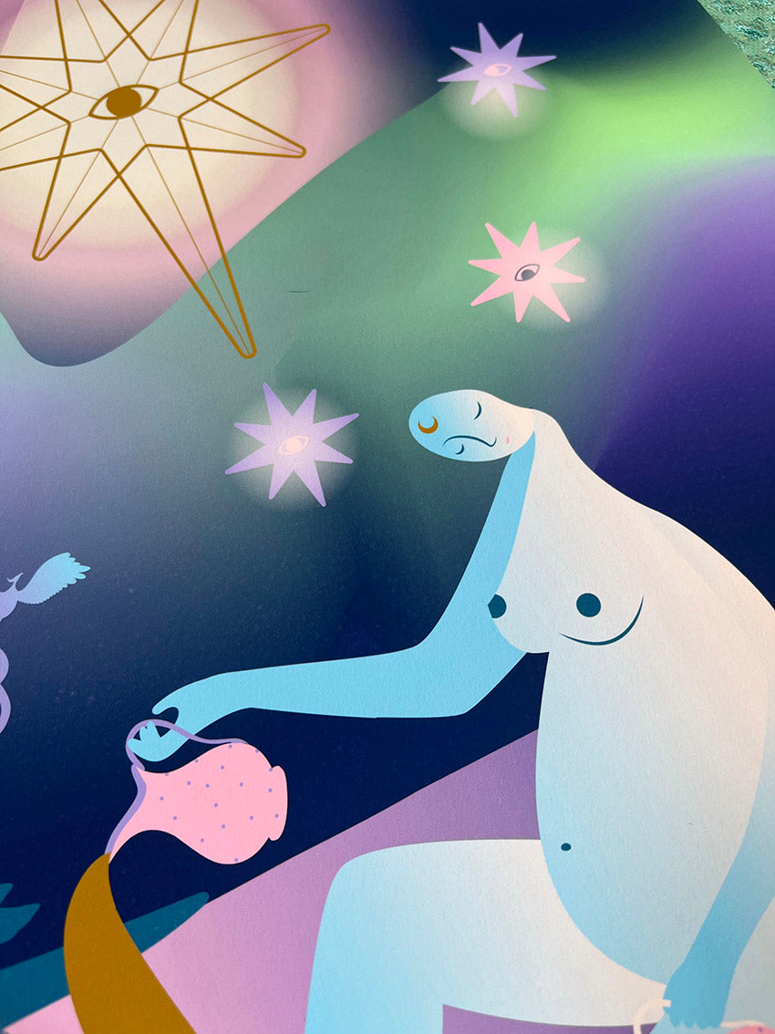 the star tarot card illustration by Eva Boch