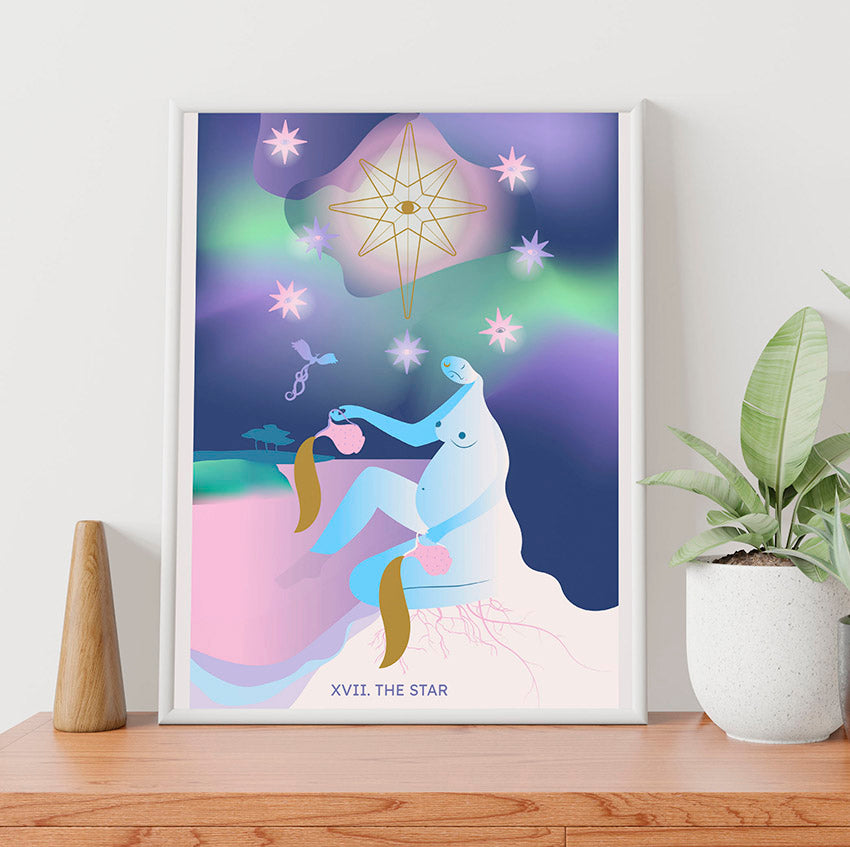 the star tarot card design by Eva Boch