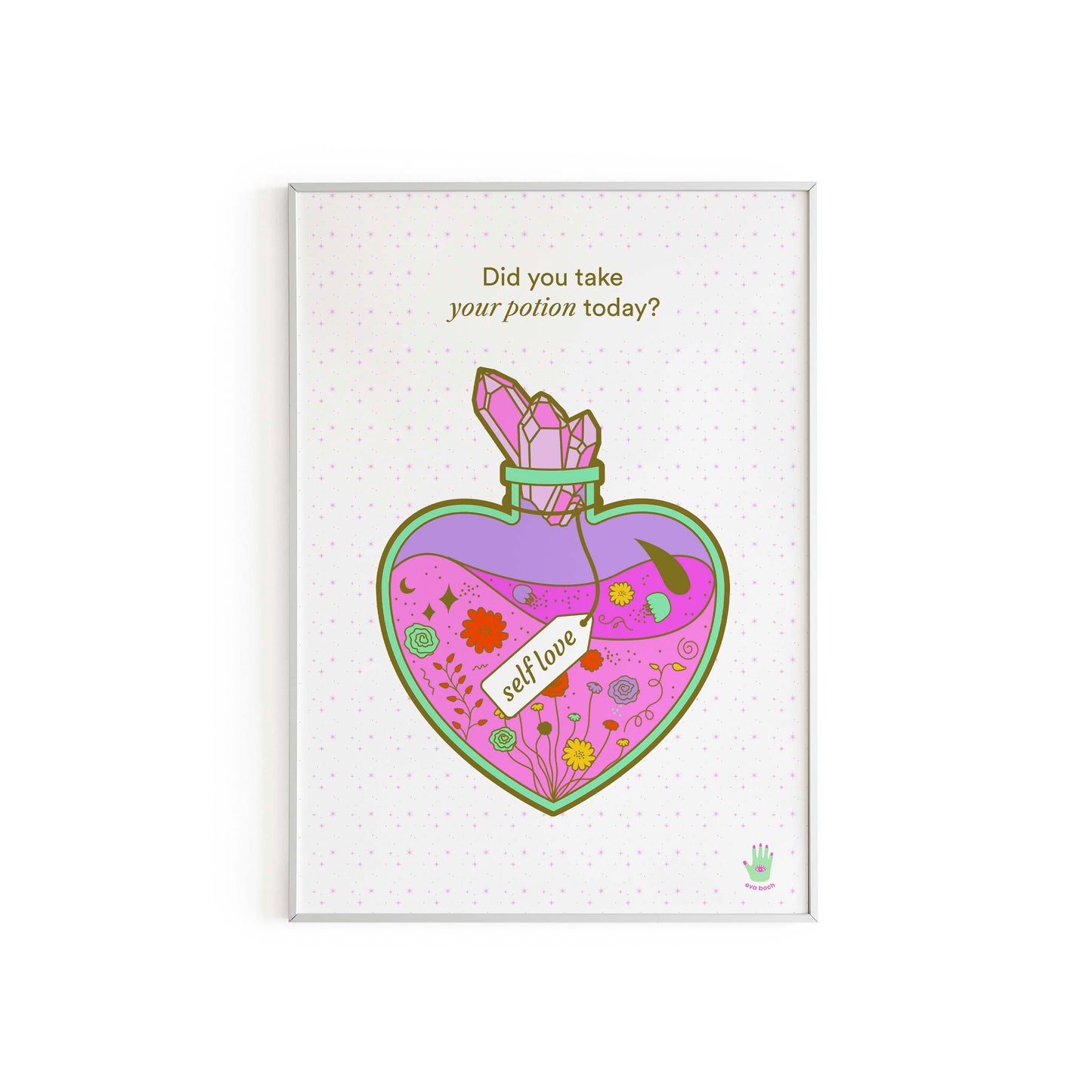 My Self Love Potion Art Print, Wall Art Print, Poster, Illustration