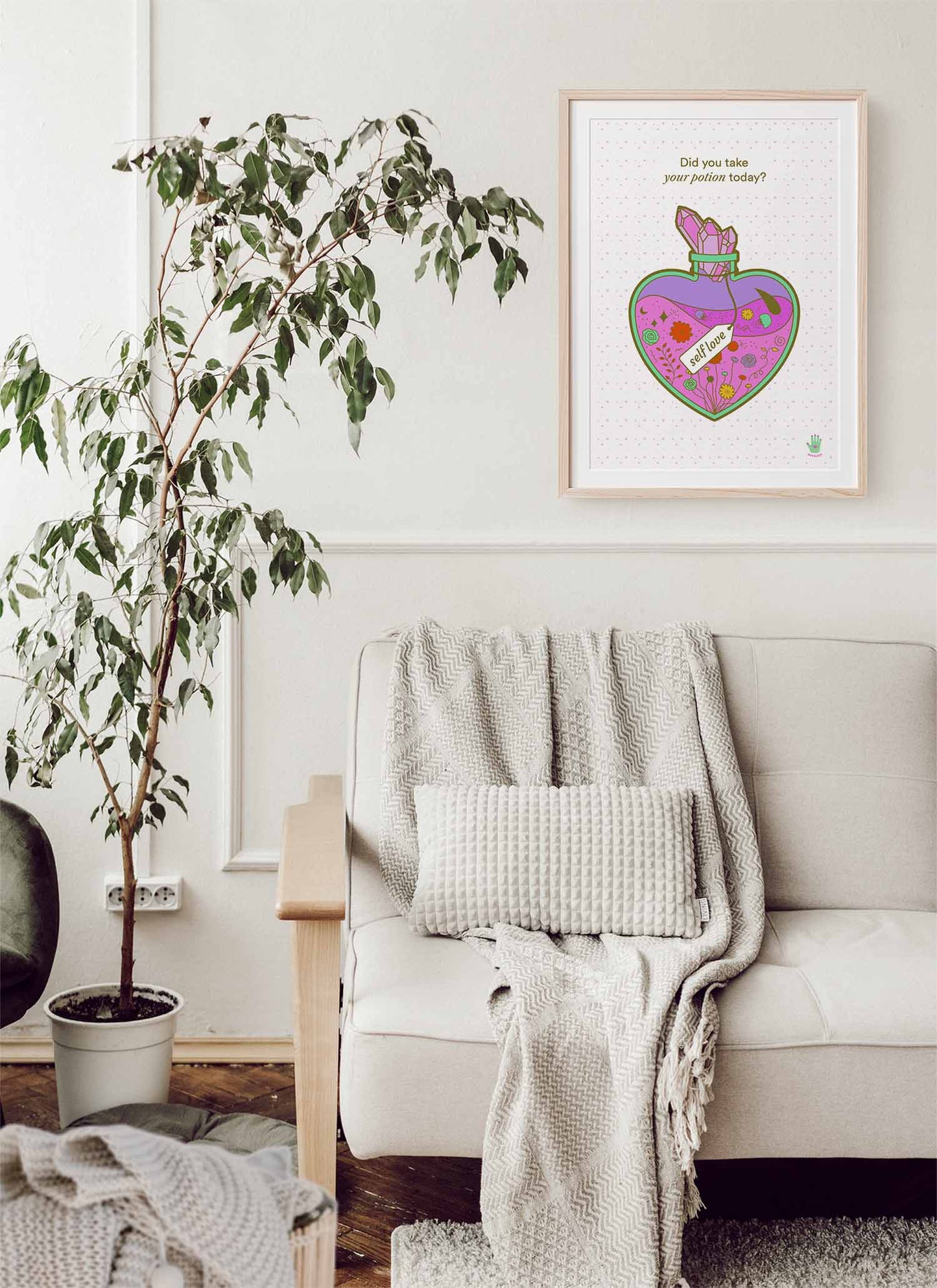 My Self Love Potion Art Print, Wall Art Print, Poster, Illustration