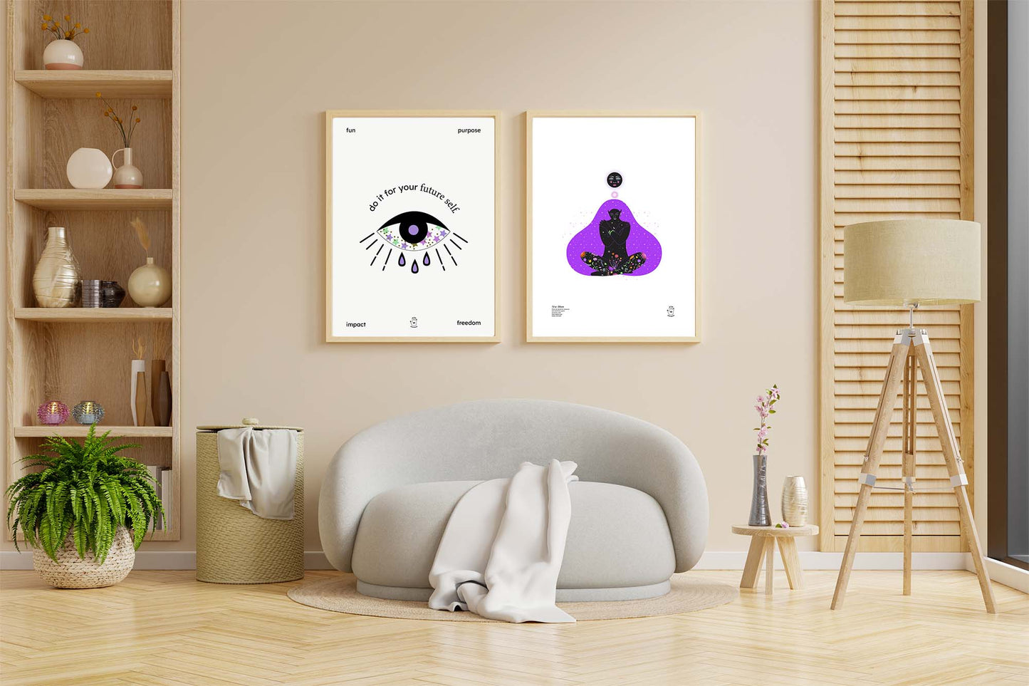 New Moon Energy Art Print, Wall Art Print, Poster, Illustration