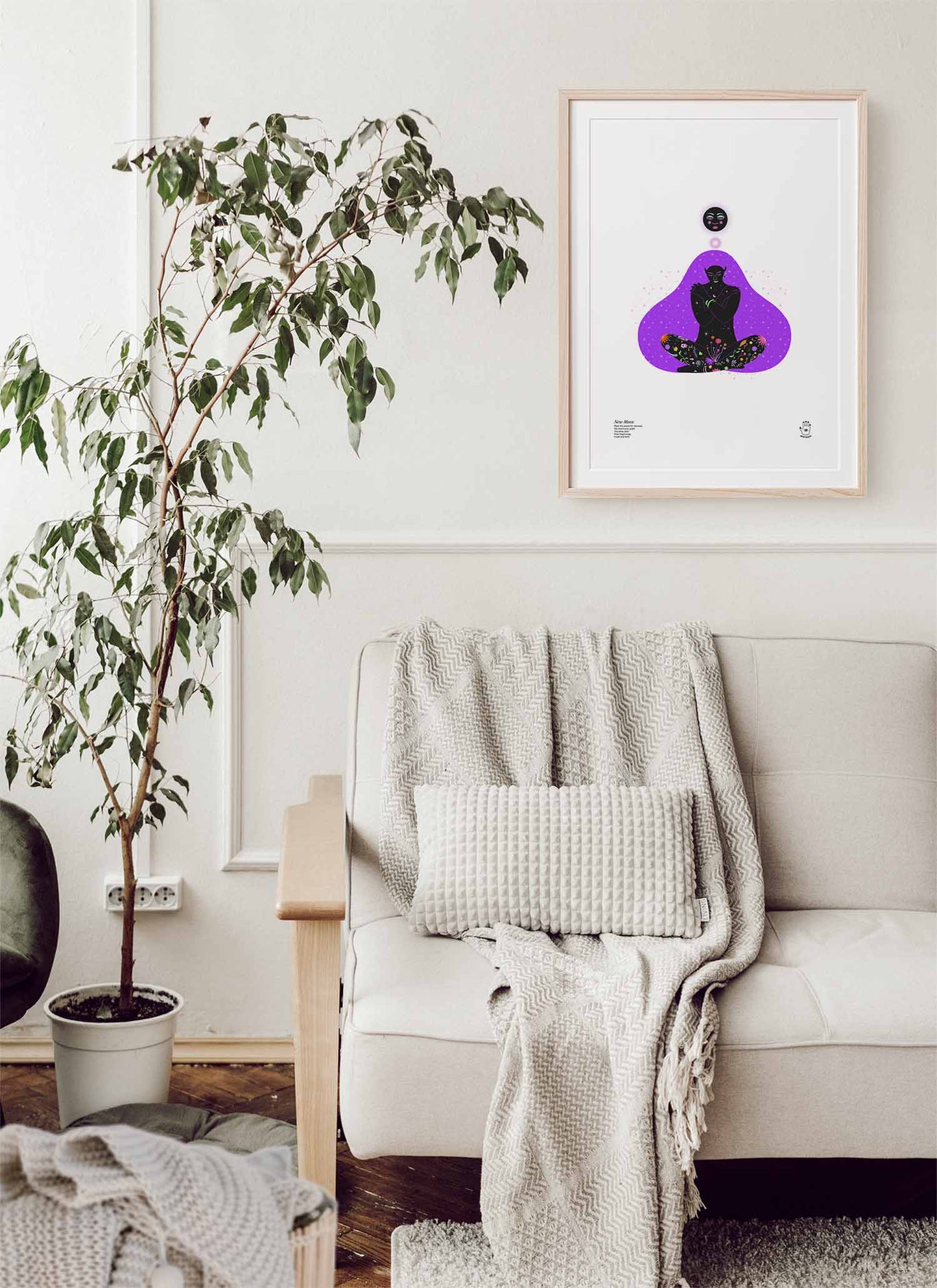 New Moon Energy Art Print, Wall Art Print, Poster, Illustration