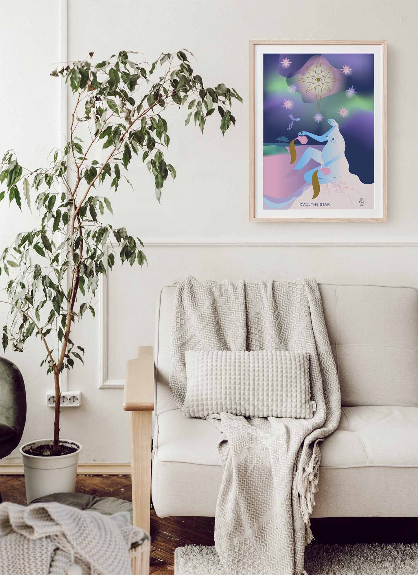 The Star Tarot Art Print, Wall Art Print, Poster, Illustration