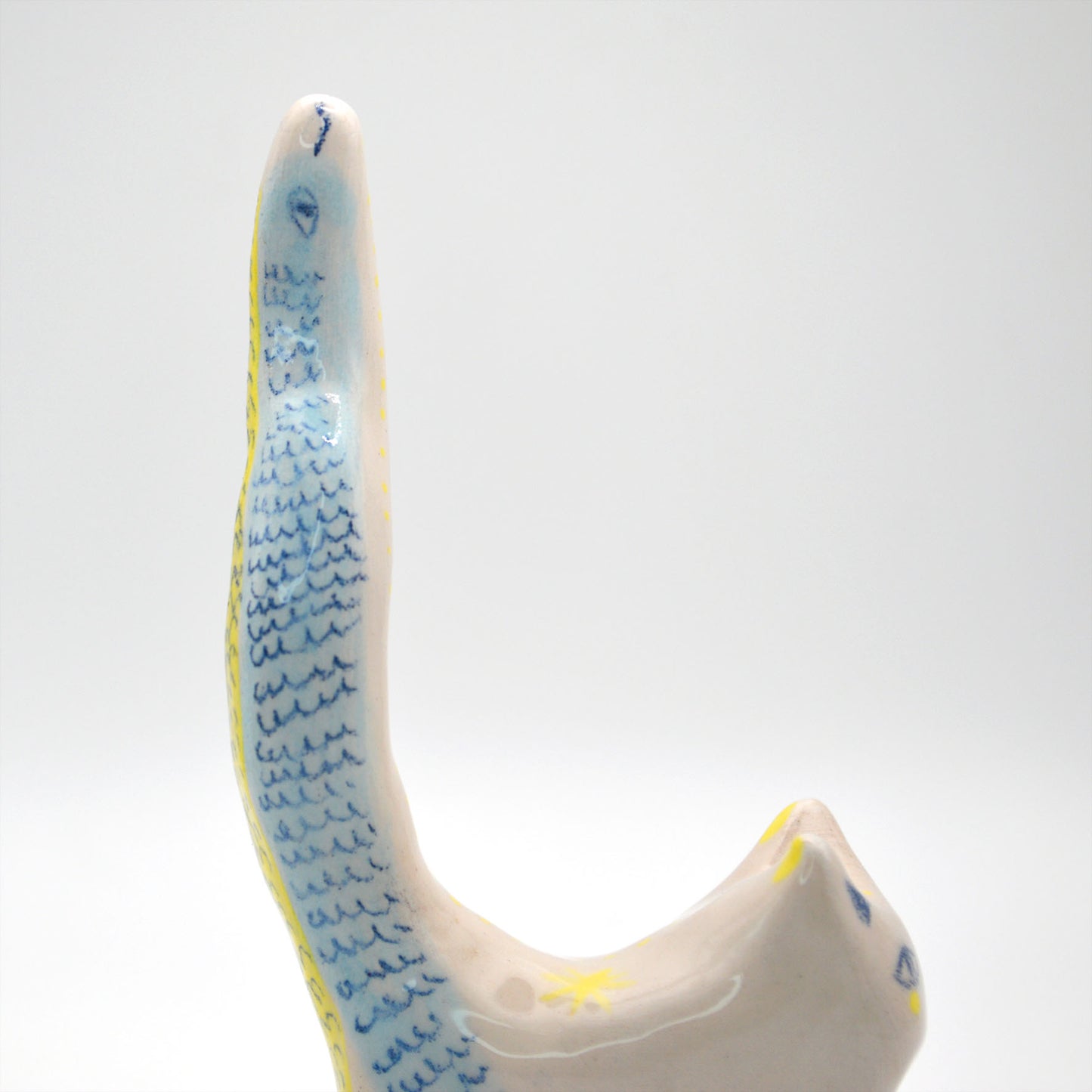 Aura Cat Ring Holder, Ceramic Cat Figurine