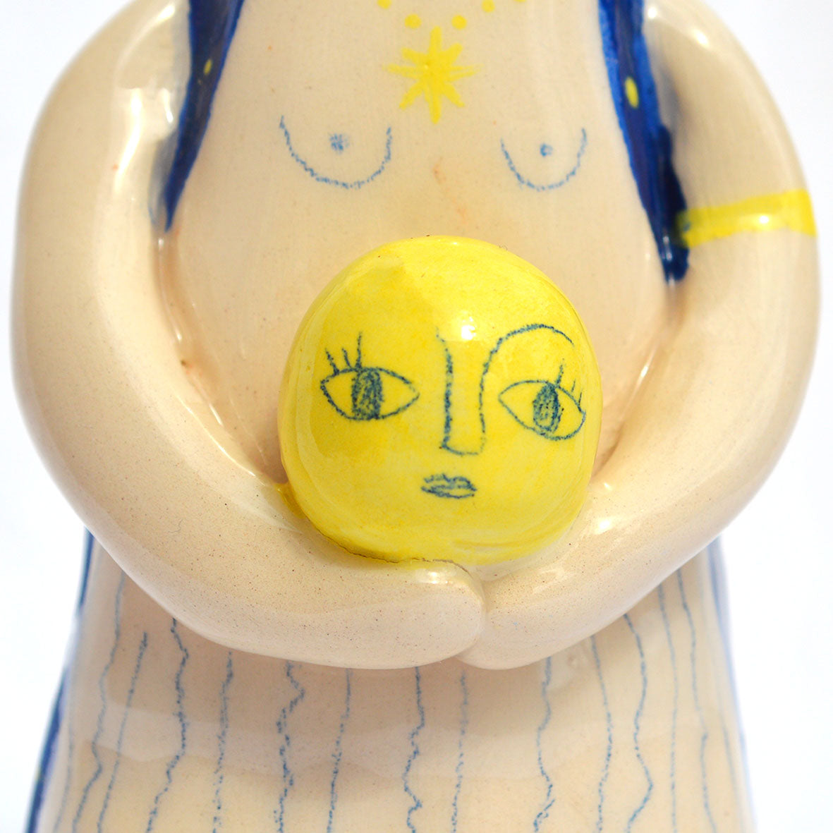 "Embrace Your Inner Light" - Moon Goddess Ceramic