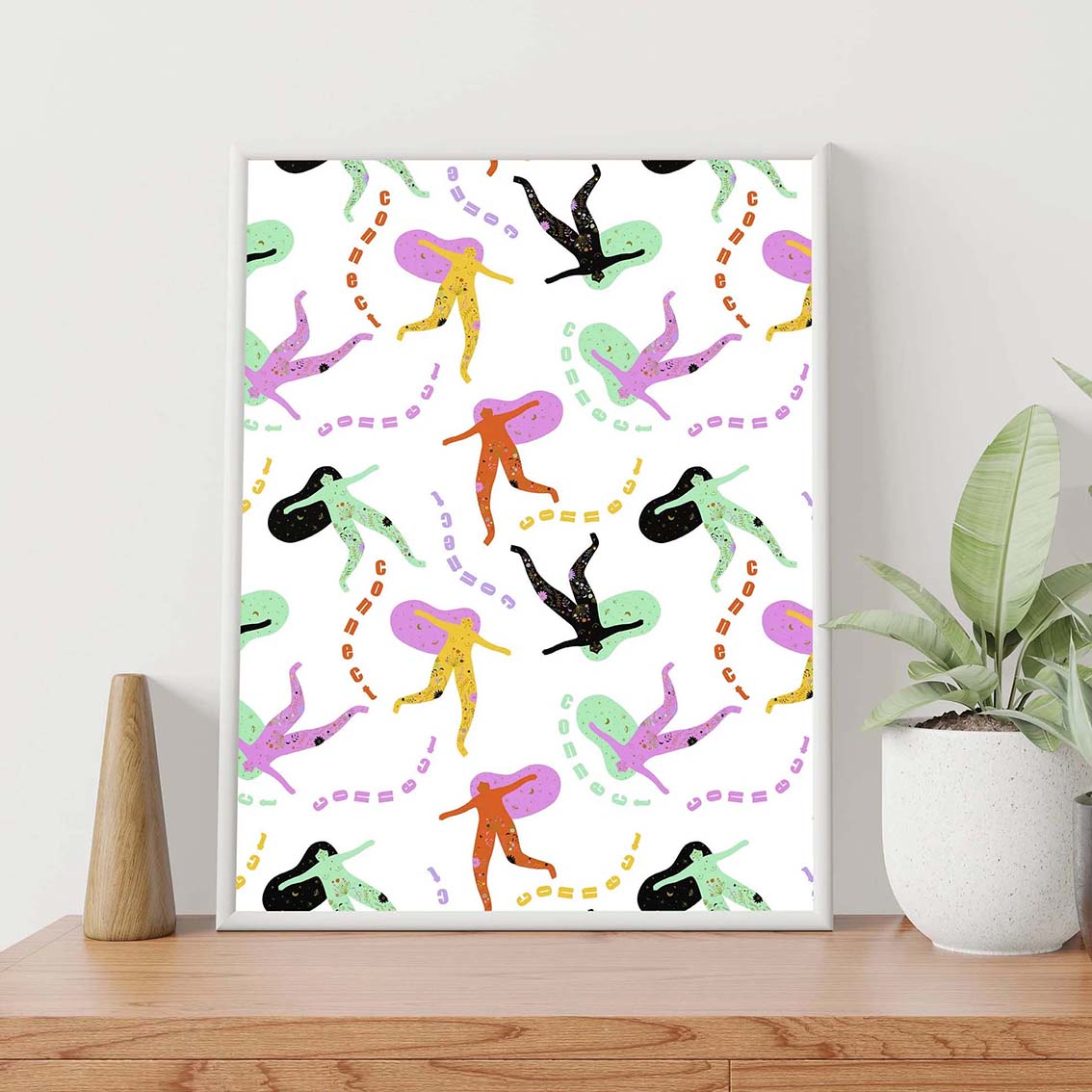 Girls Art Print, Wall Art Print, Poster, Illustration