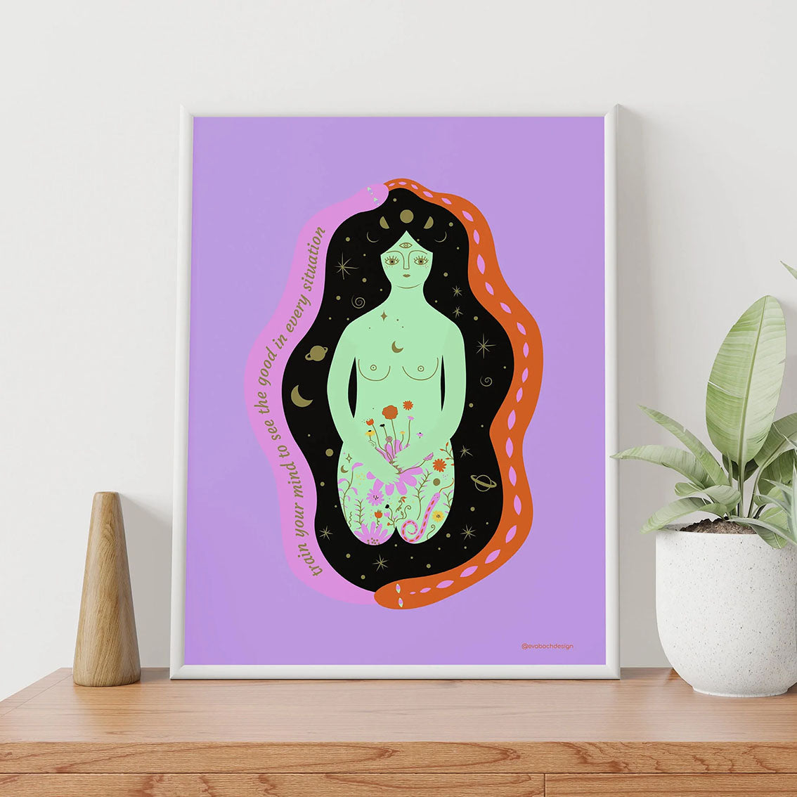 Goddess Art Print, Wall Art Print, Poster, Illustration