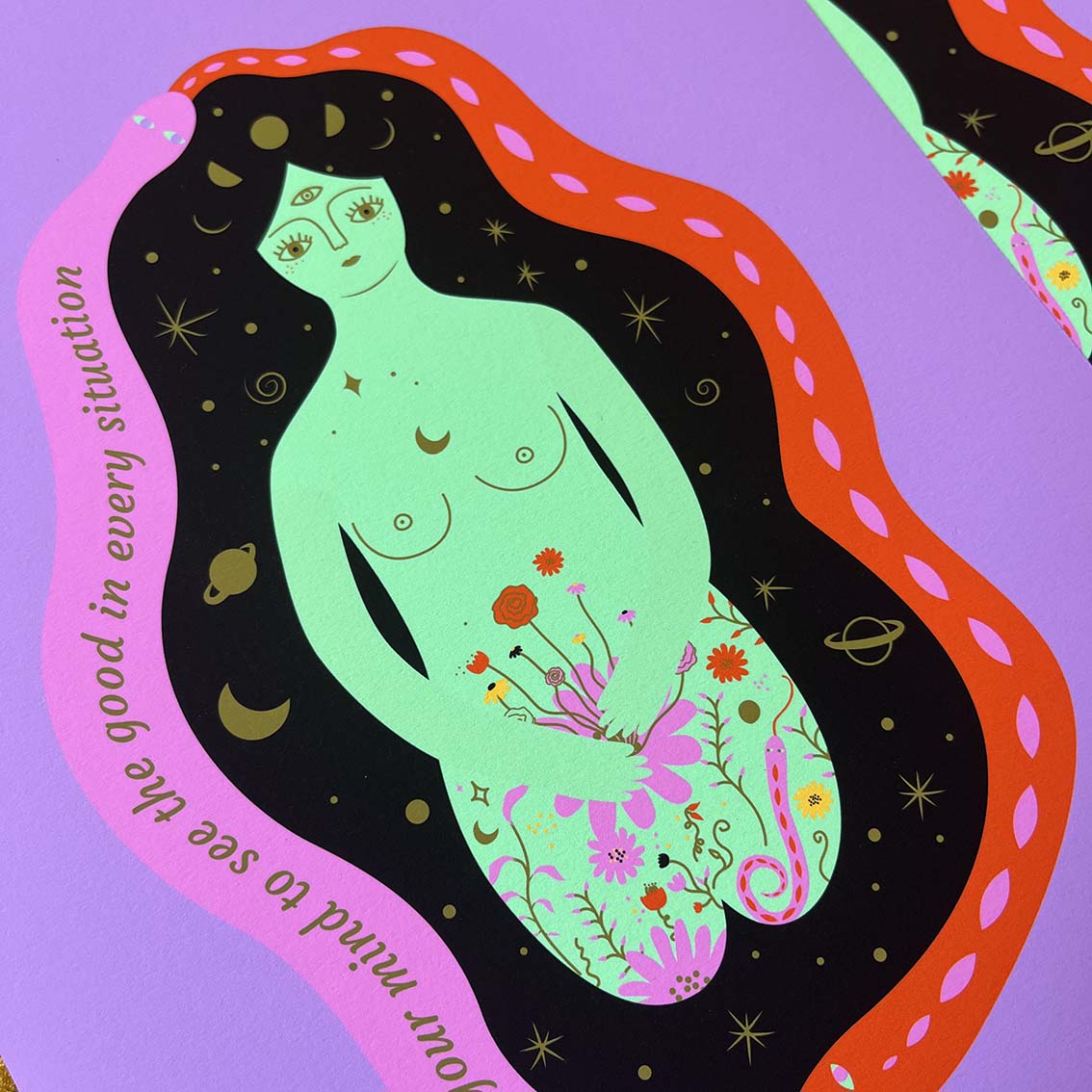 Goddess Art Print, Wall Art Print, Poster, Illustration