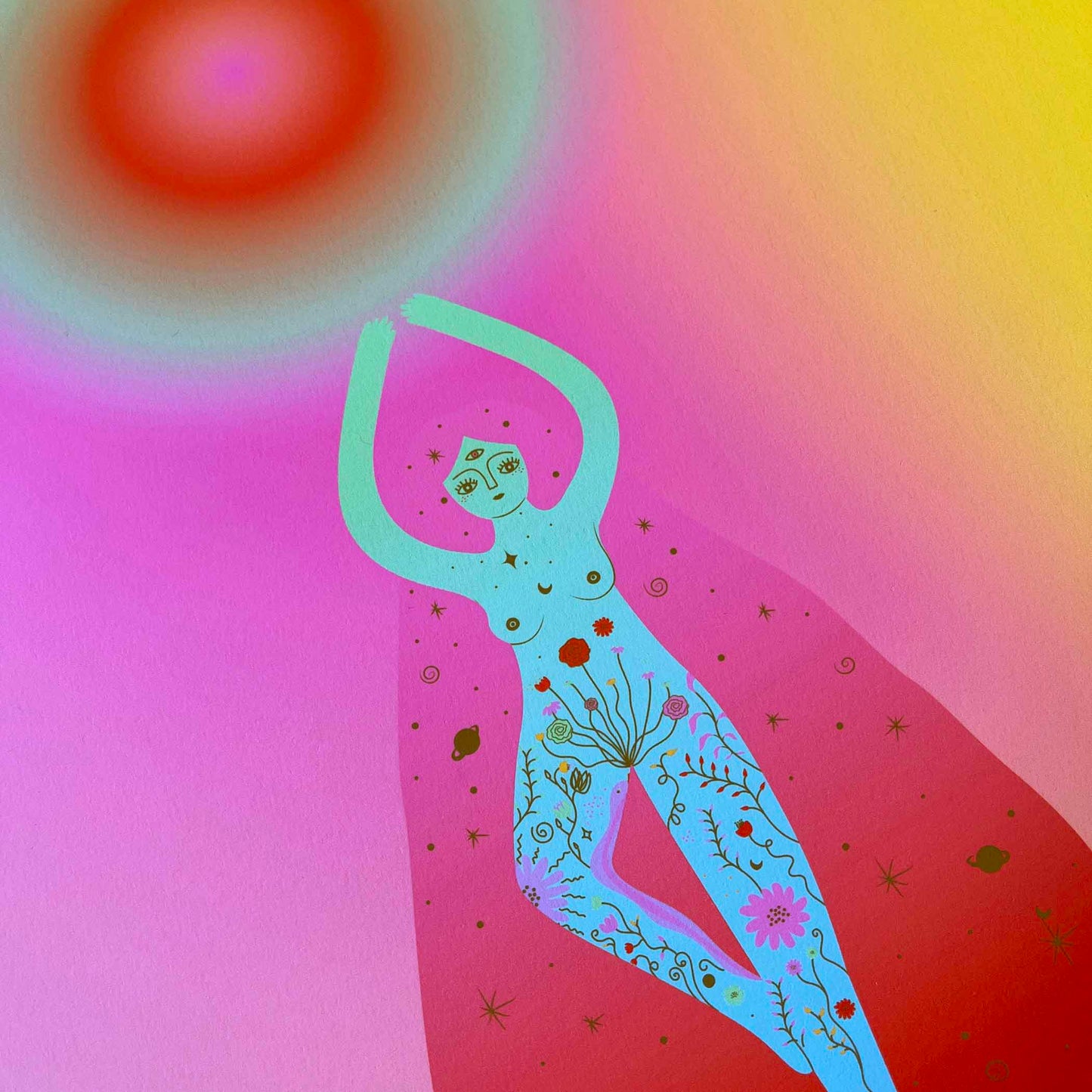 Colourful Intuition Power Art Print, Wall Art Print, Poster, Illustration