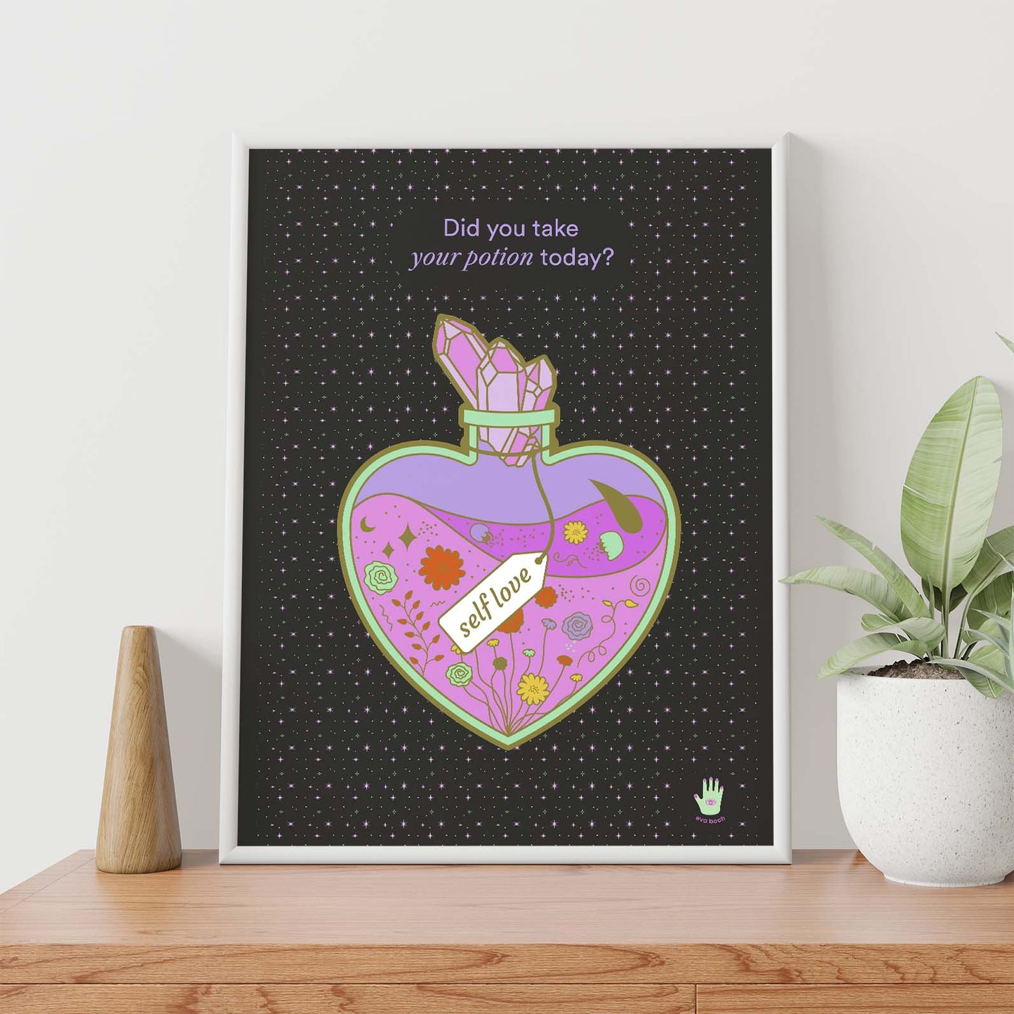 My Self Love Potion Art Print (b), Wall Art Print, Poster, Illustration