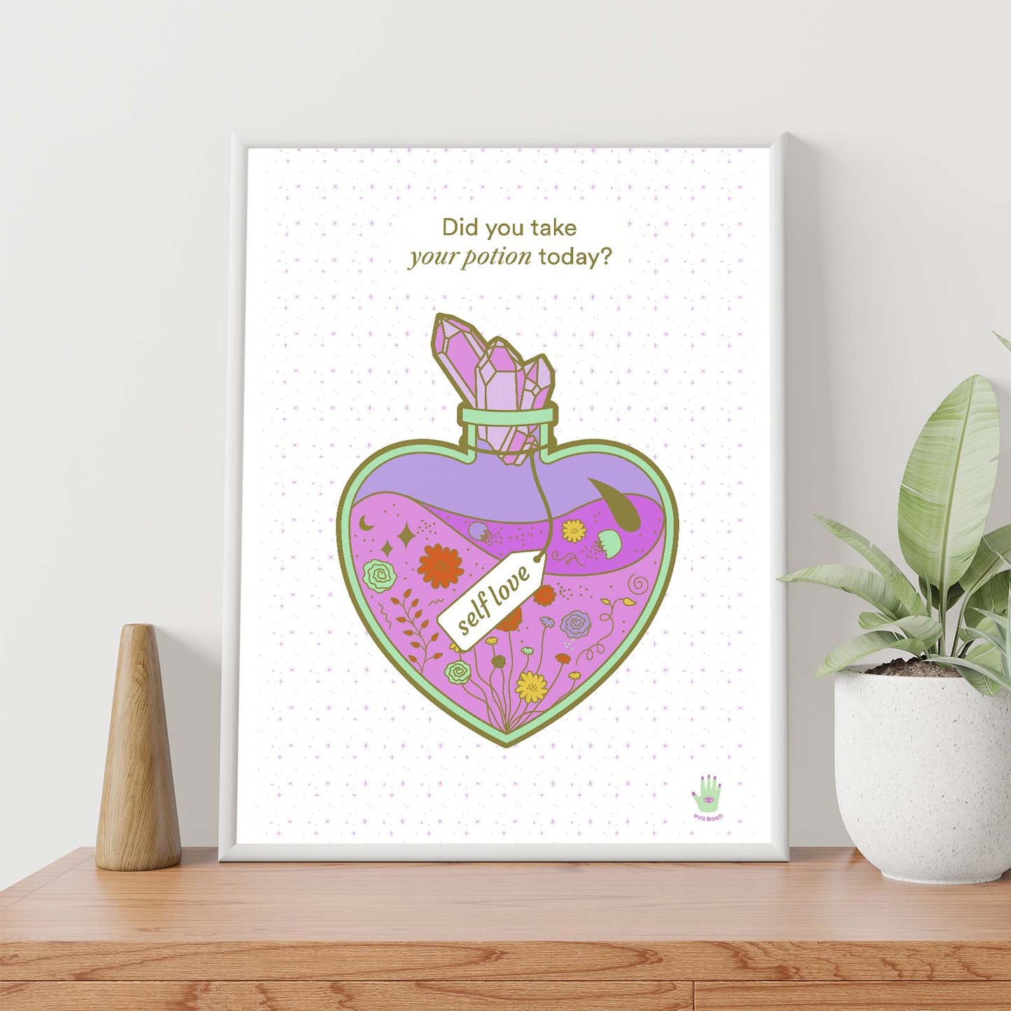 My Self Love Potion Art Print, Wall Art Print, Poster, Illustration