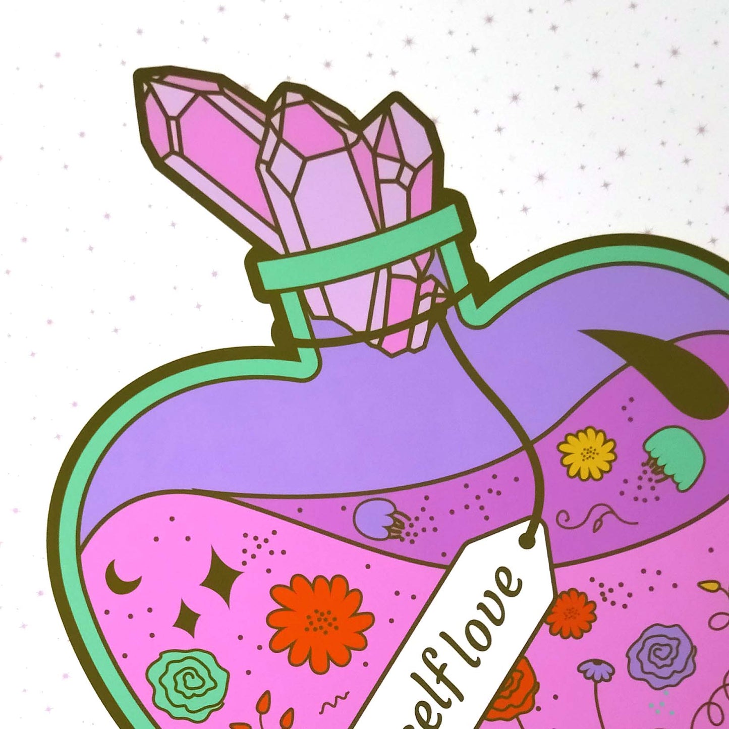 My Self Love Potion Art Print, Wall Art Print, Poster, Illustration