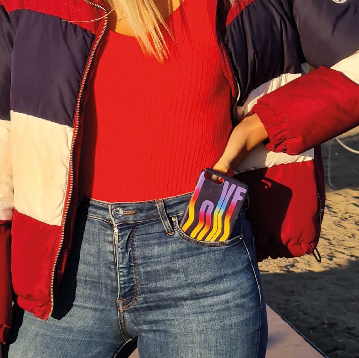 100% Printed Recycled Eco Friendly iPhone Case, Love