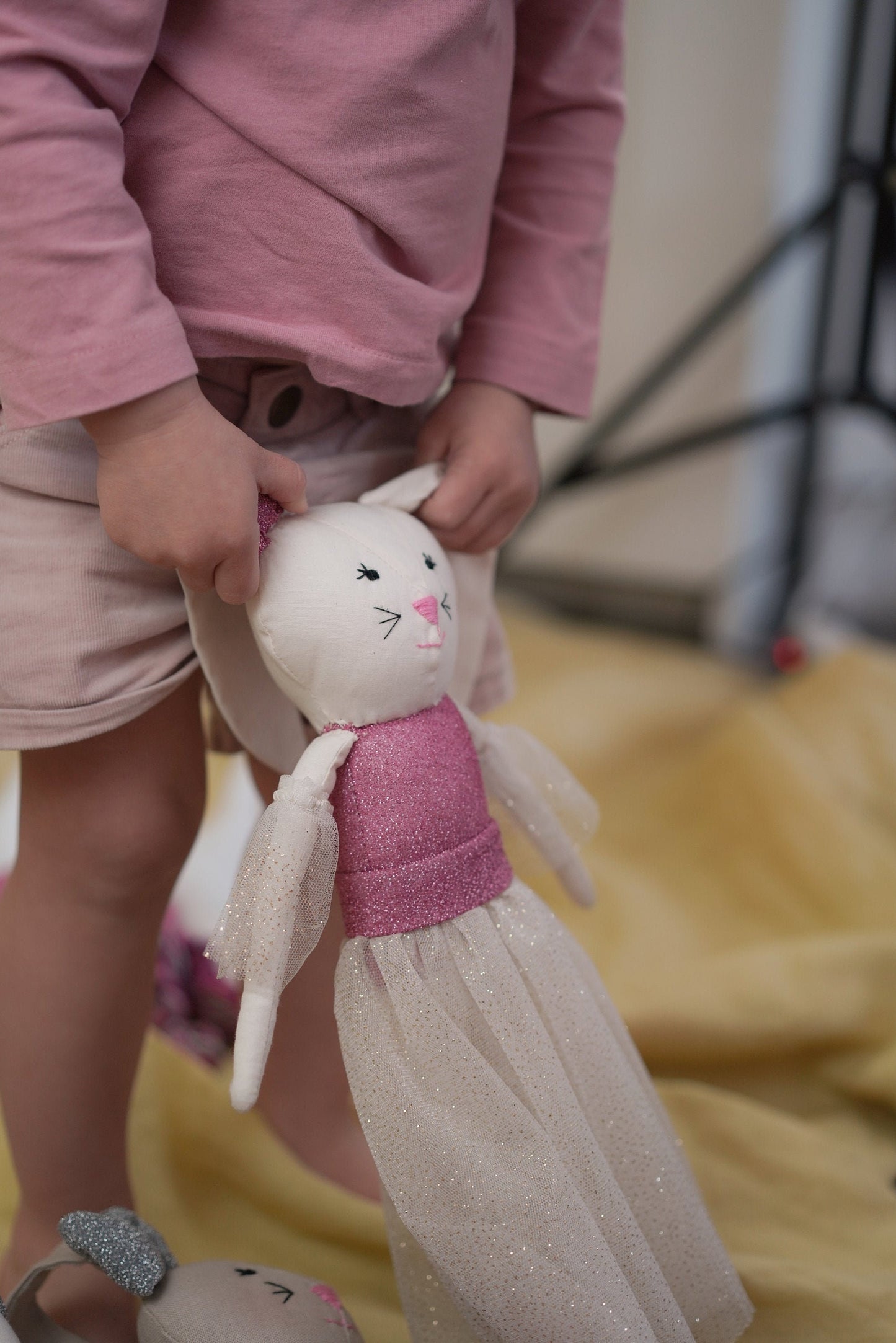 Plush Doll for Kids, Handmade, Bunny Doll, Kid's Decoration, Kid's room, Textile Toy, Serena