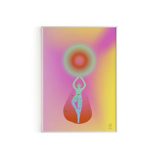 Colourful Intuition Power Art Print, Wall Art Print, Poster, Illustration