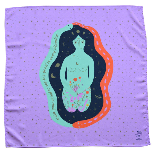 Cosmic Goddess Purple Altar Tarot Reading Cloth