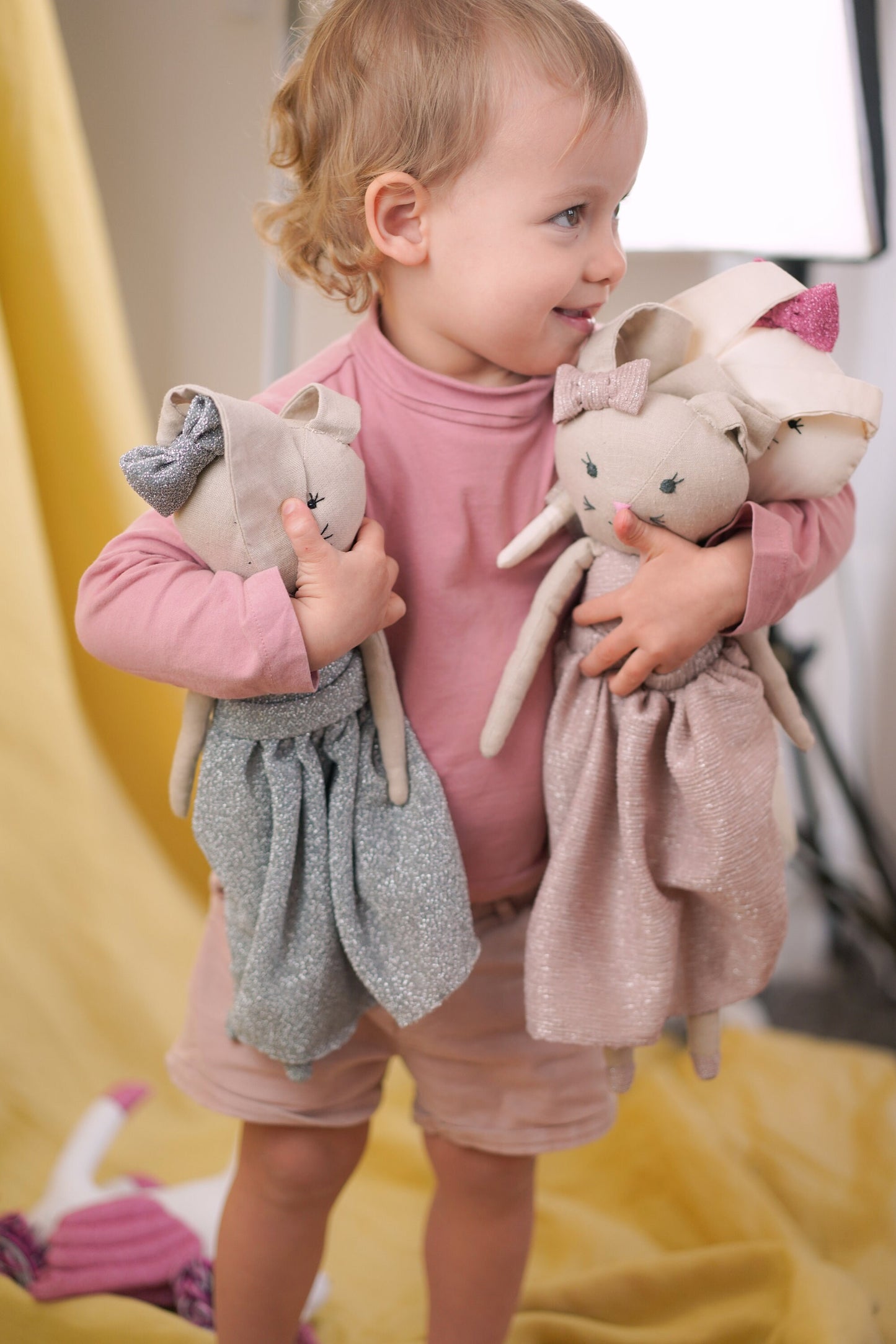 Plush Doll for Kids, Handmade, Bunny Doll, Kid's Decoration, Kid's room, Textile Toy, Irene Bunny