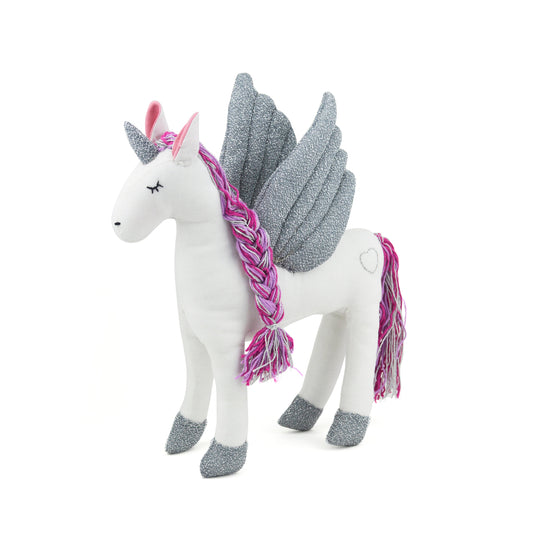 Unicorn doll, Toy, Decoration for kids, Handmade, Kid textile unicorn, plush doll toy, Olive