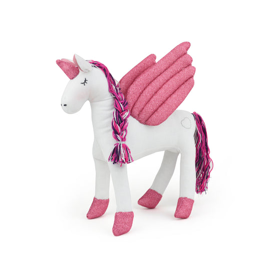 Unicorn doll, Toy, Decoration for kids, Handmade, Kid textile unicorn, plush doll toy, Yazu